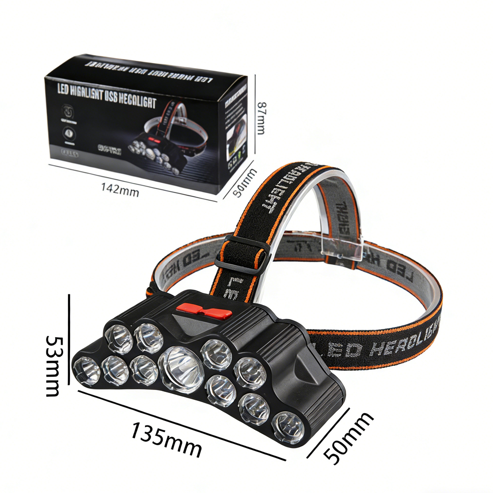 11 LED USB Rechargeable Flashlight